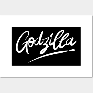 GODZILLA IN LETTERING Posters and Art